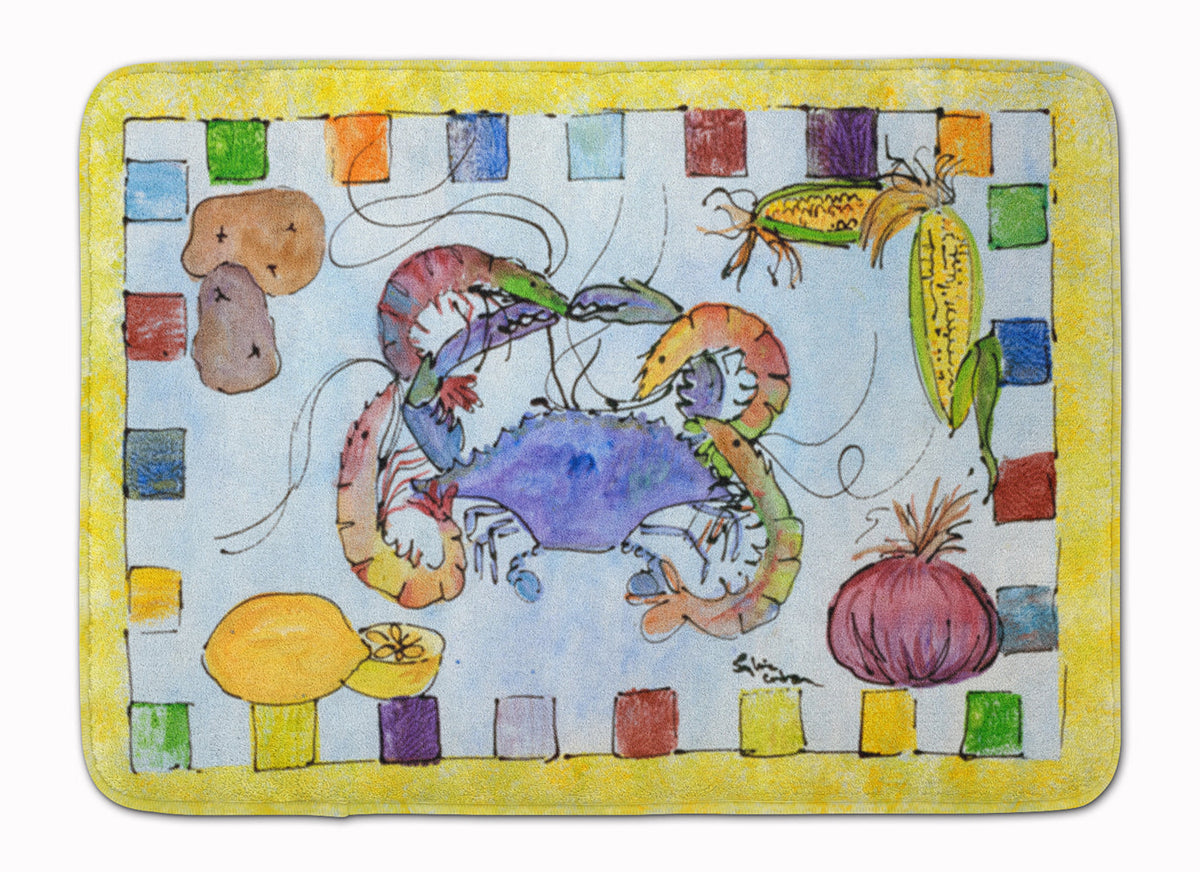 Crab Memory Foam Kitchen Mat Machine Washable Anti-Fatigue Cushion Comfort Bath or Kitchen Rug