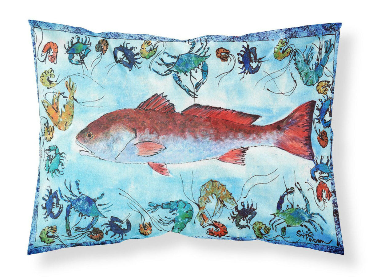 Red Fish Standard Pillowcase Lightweight Super Soft Easy Care Decorative Artwork Pillowcase, Standard