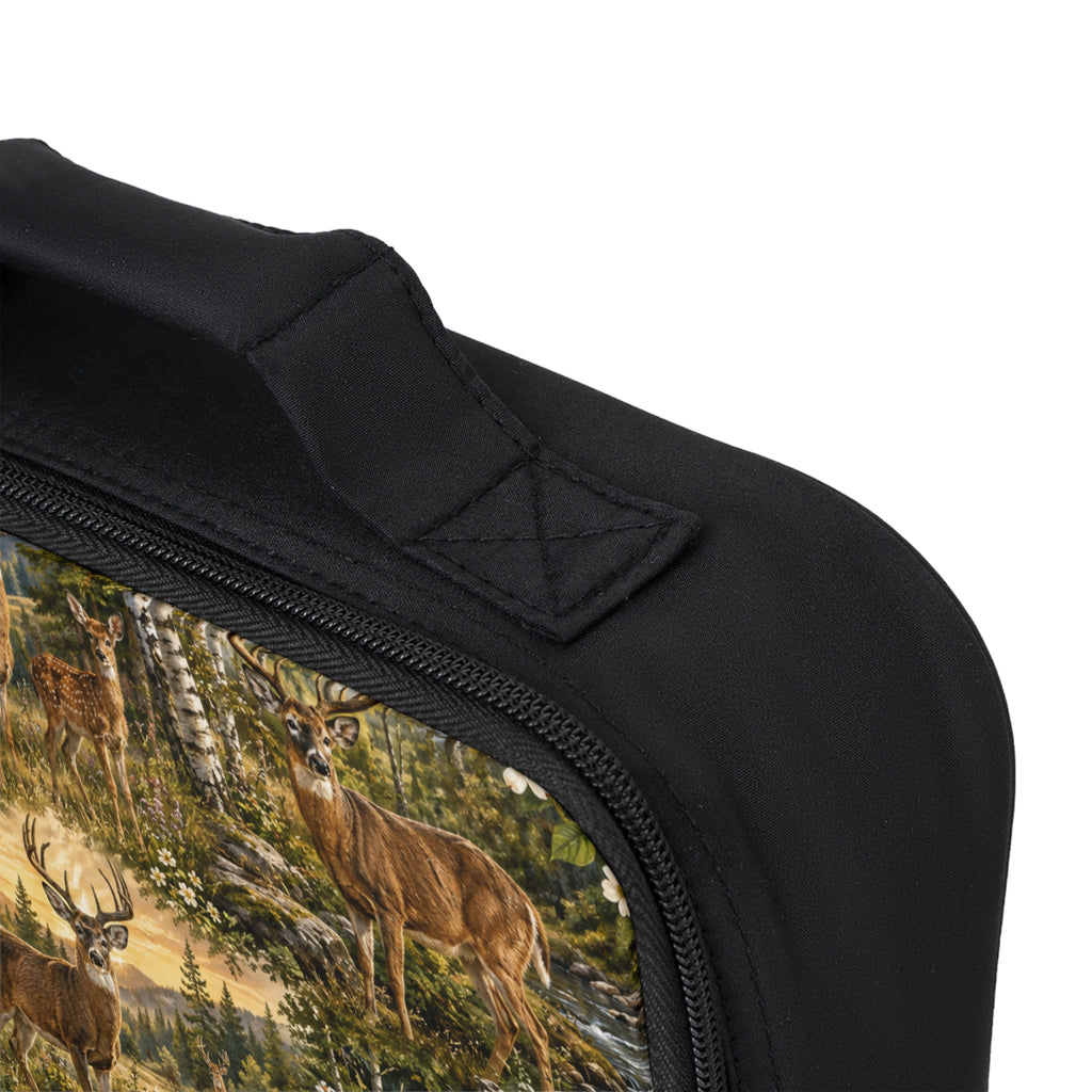 Deer Forest Lunch Bag — Rustic Wildlife Insulated Lunchbox