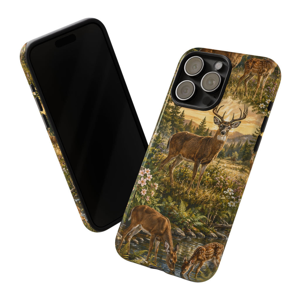 Deer Forest Phone Case — Woodland Bucks Nature iPhone Cover