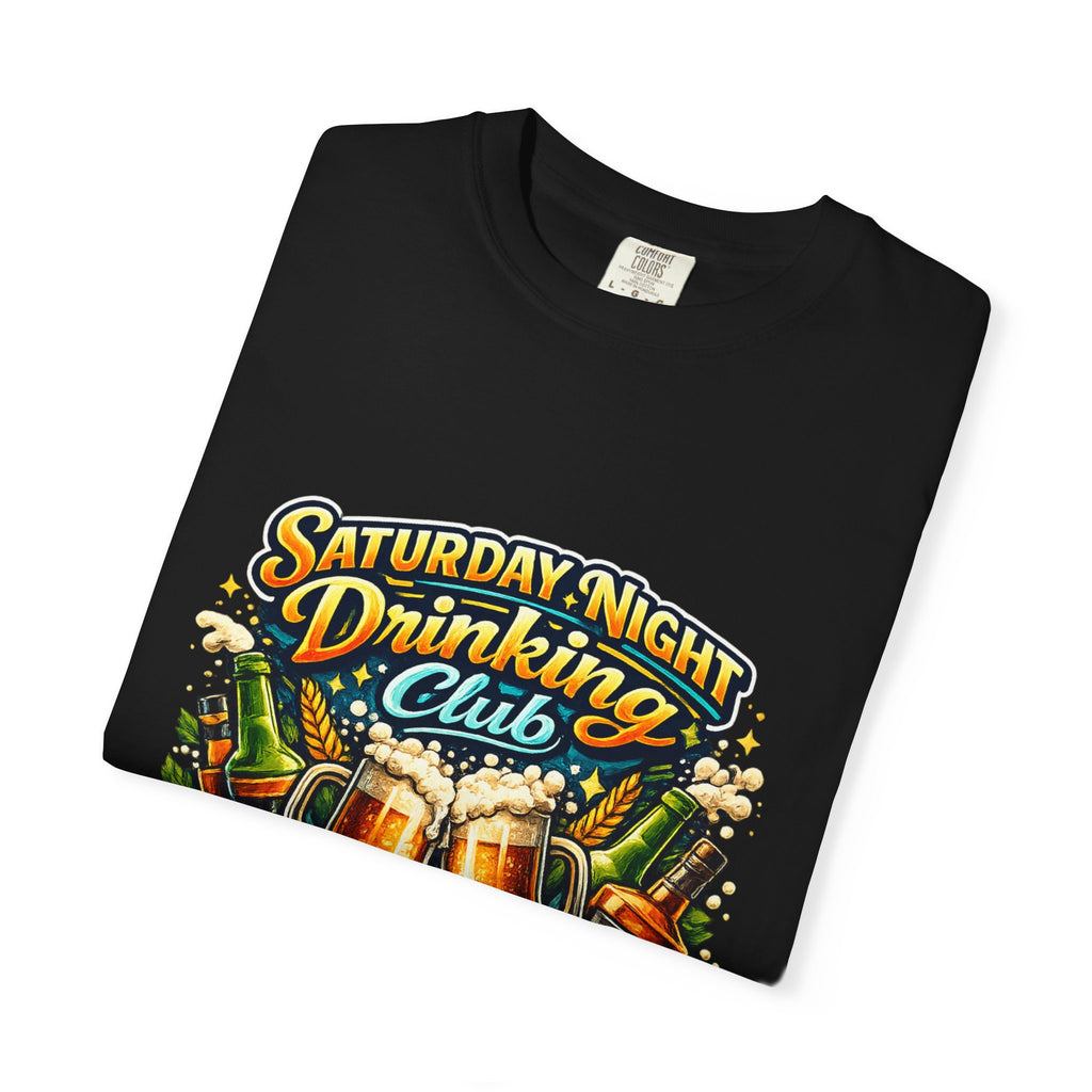 Saturday Night Drinking Club T-shirt | Beer Glasses, Bottles, Members Only