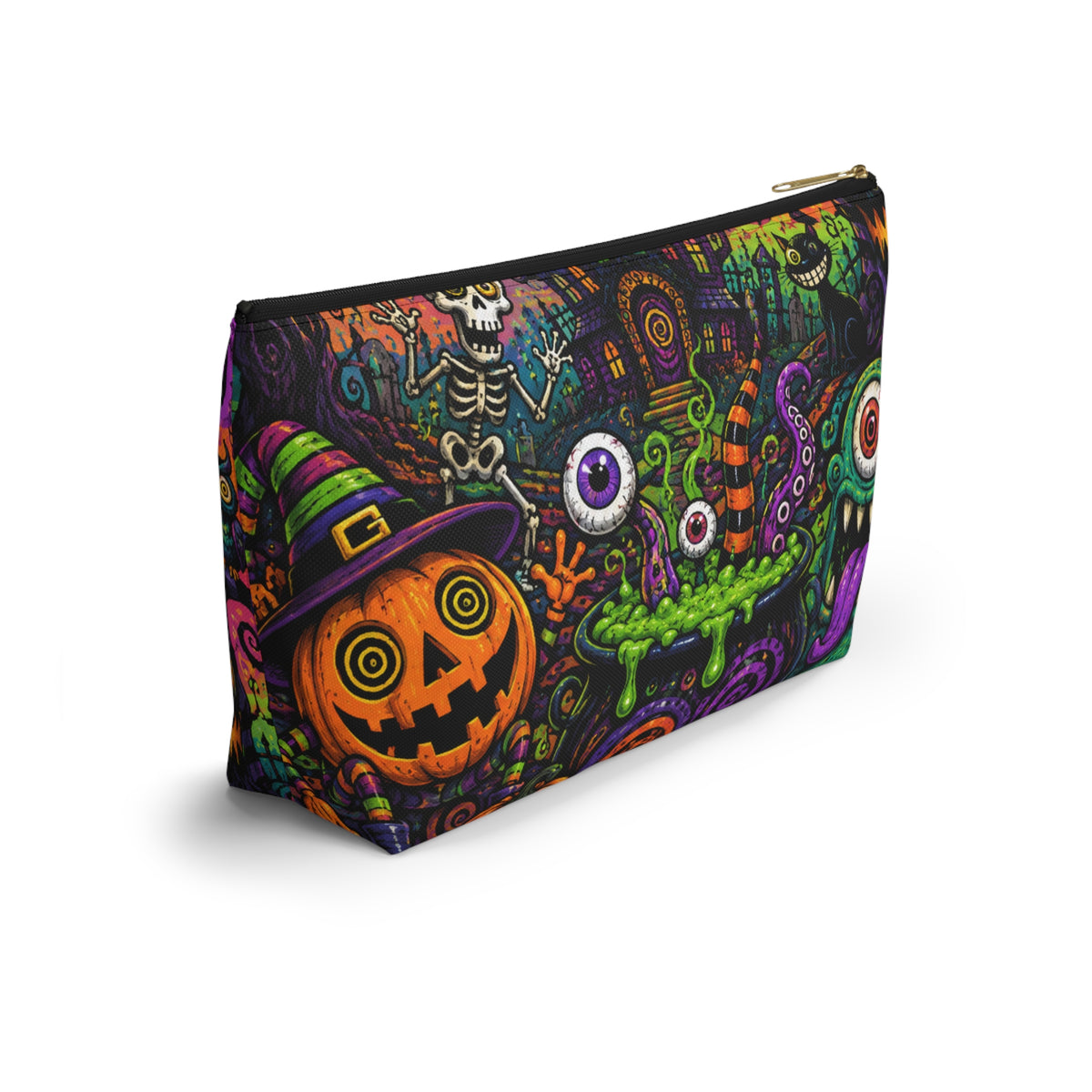 Spooky Halloween Haunted House Accessory Pouch