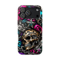 Skull & Stars Tough Phone Case | Colorful Gothic Skull Phone Case
