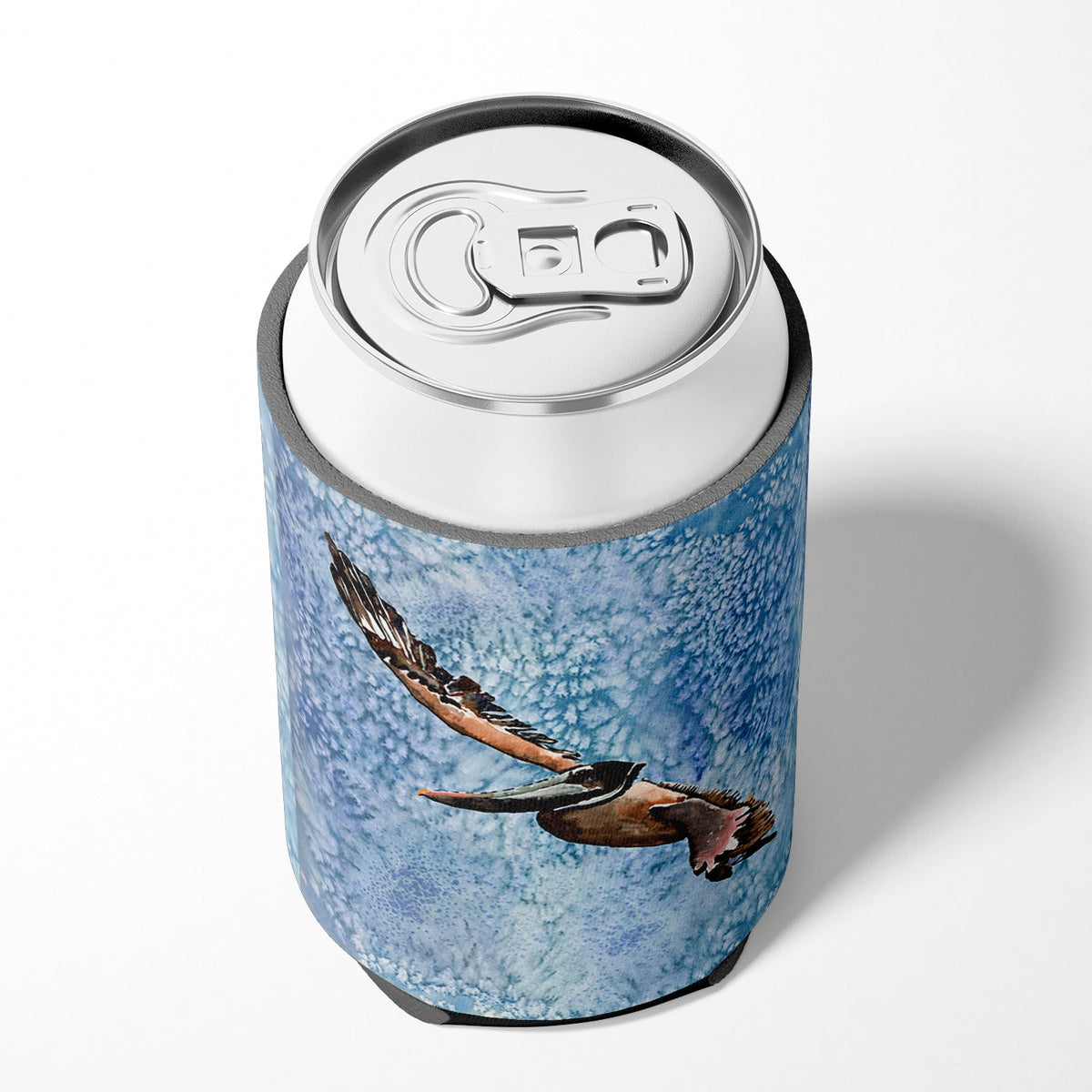 Pelican Cool Blue Water Can or Bottle Hugger Cooler Sleeve for Standard 12 oz Cans, Insulated Foam Beer & Soda Can Hugger Reusable