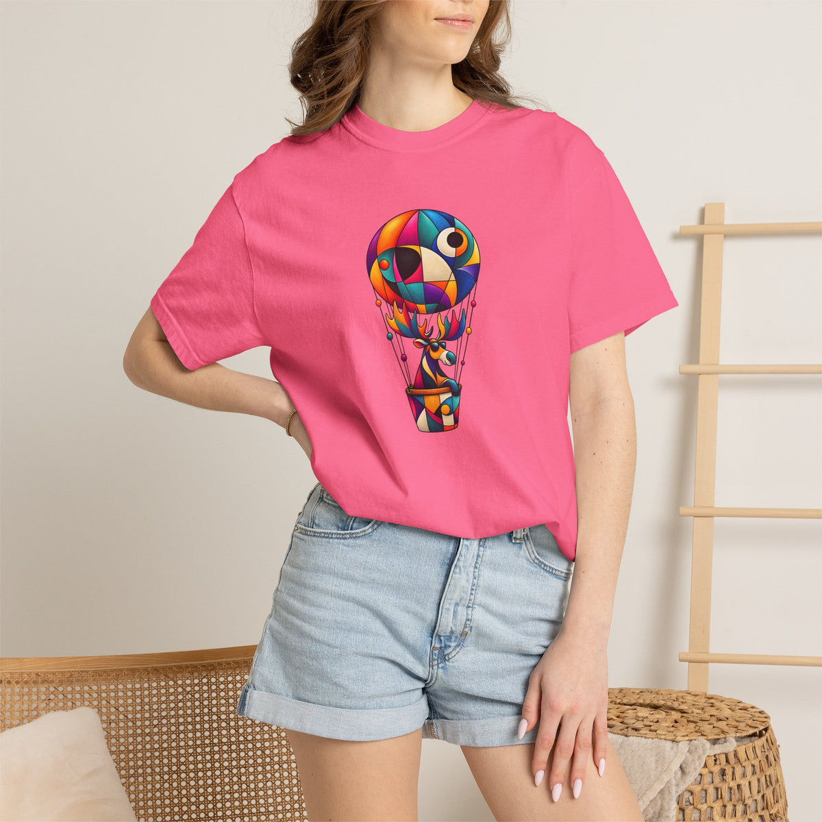 Hot Air Balloon Abstract Art T-Shirt