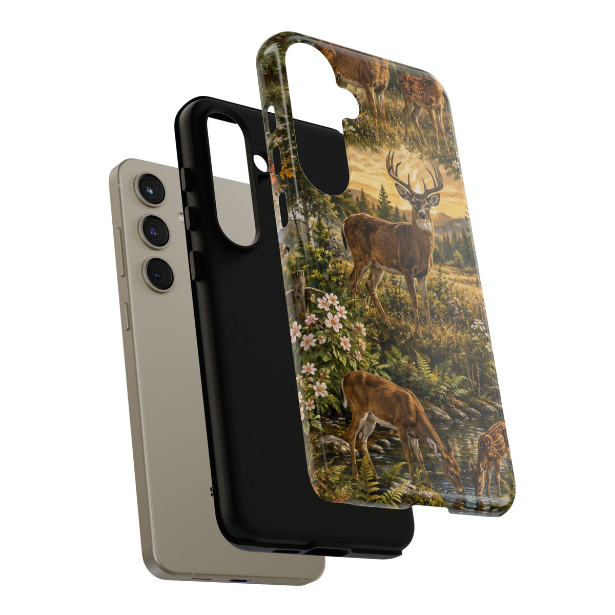 Deer Forest Phone Case — Woodland Bucks Nature iPhone Cover