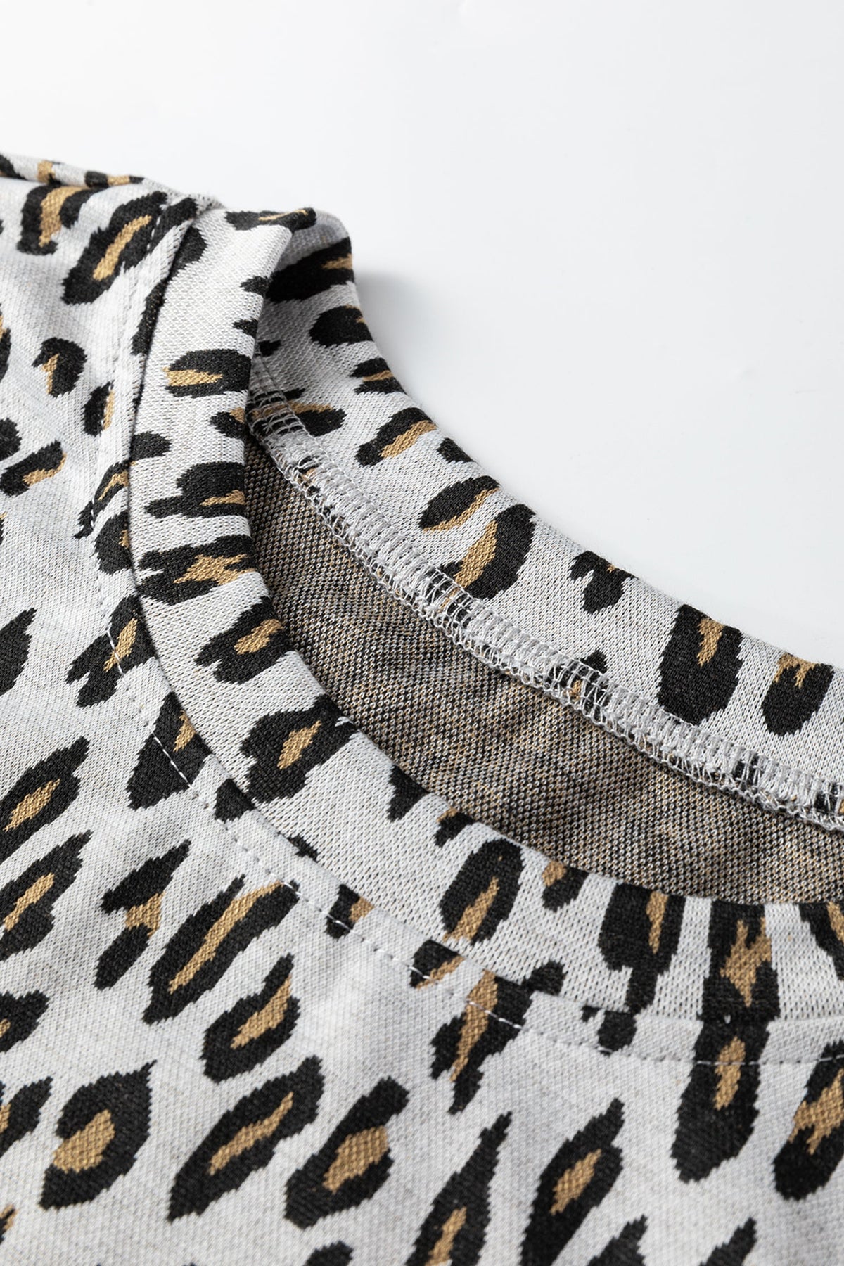 Leopard Short Sleeve Tee & Pants Set
