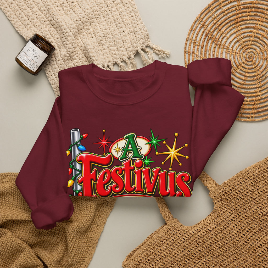 Festivus Crewneck Sweatshirt — "A Festivus For The Rest Of Us" Holiday Sweater