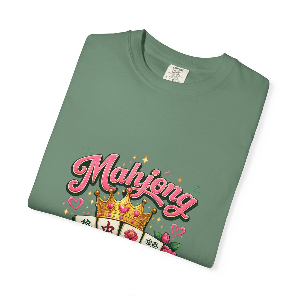 Mahjong Queen T-shirt | Mahjong Tiles Floral Design