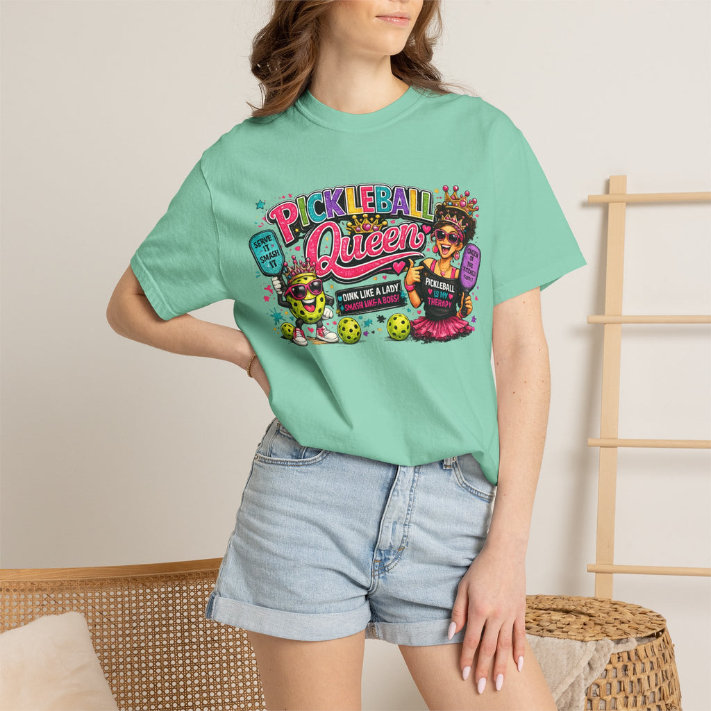 Pickleball Queen T-Shirt | Colorful Pickleball Graphic Tee