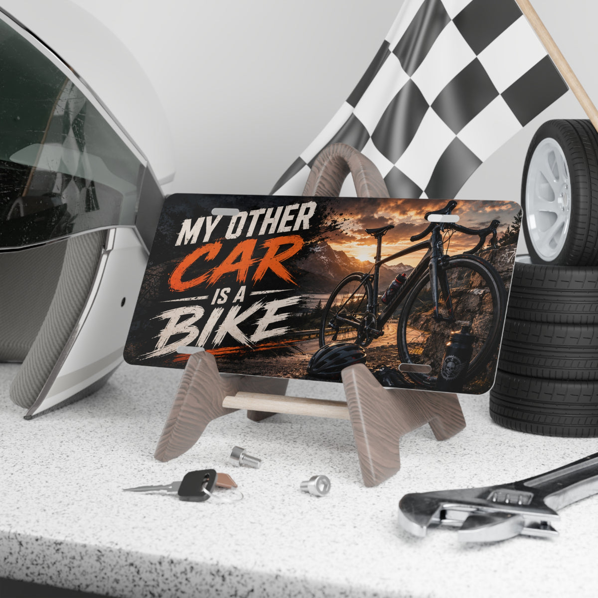 My Other Car Is A Bike Vanity Plate | Bicycle License Plate