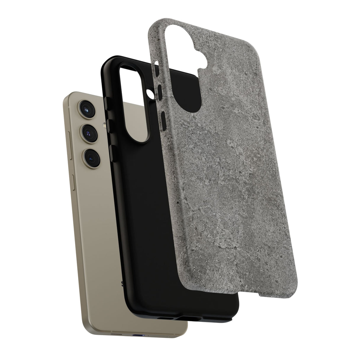 Concrete Texture Phone Case — Rugged Grey Protective iPhone Cover