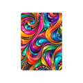 Vibrant Swirl Poker Playing Cards — Colorful Art Back, Classic Black Ace Face