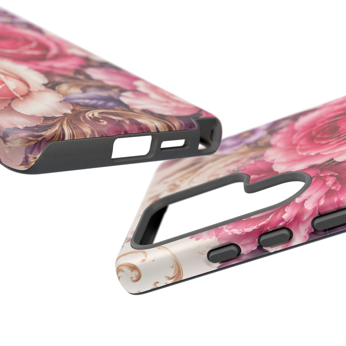 Pink Vintage Roses phone case | floral iPhone cover