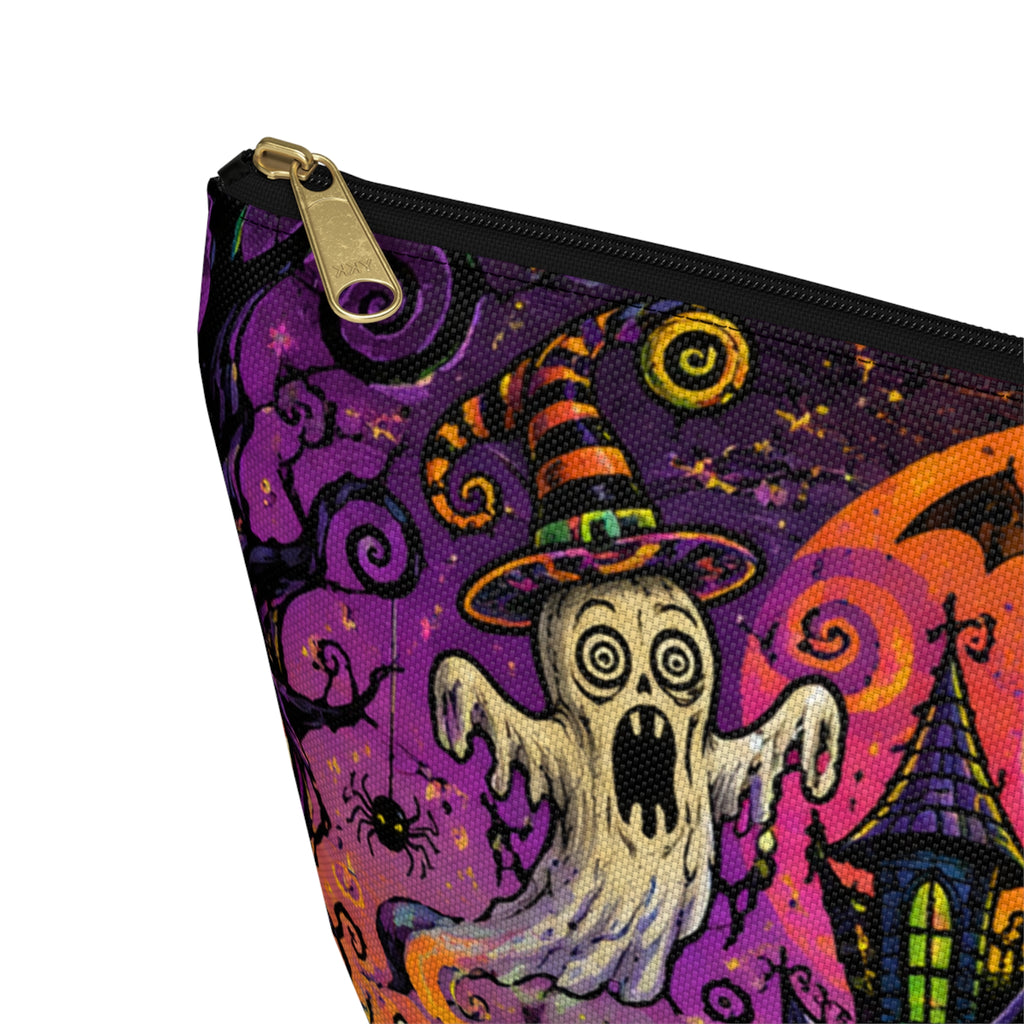 Spooky Halloween Haunted House Accessory Pouch