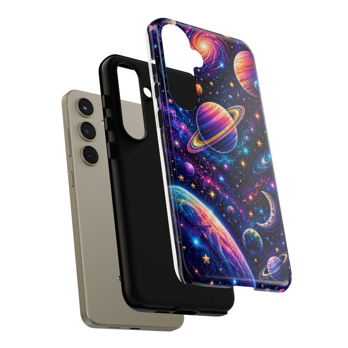 Colorful Galaxy Planets phone case | Tough Case