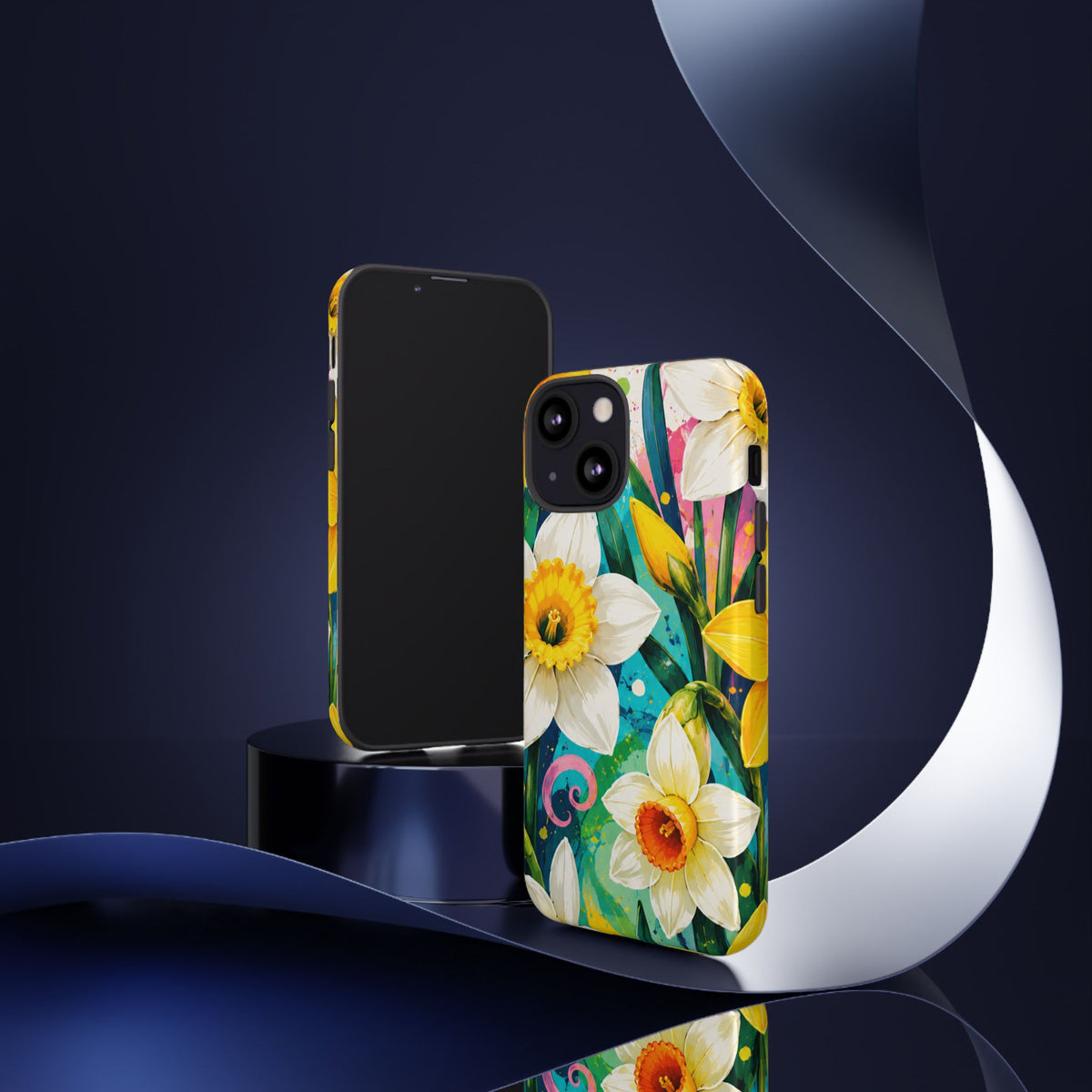 Daffodil Floral Phone Case — Bright Spring Garden Protective Cover