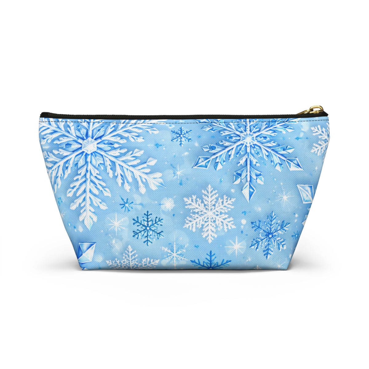 Snowflake Cosmetic Pouch — Winter Accessory Bag for Travel & Gifts