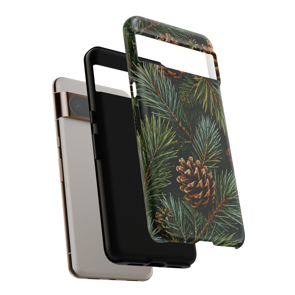 Pinecone Pines Phone Case — Festive Evergreen iPhone Cover