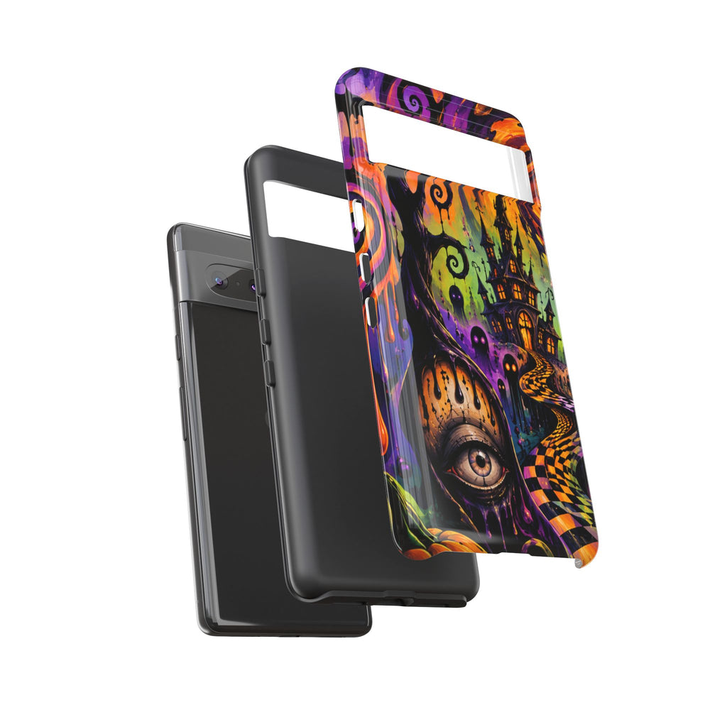 Phone Case — Psychedelic Haunted House Halloween Design