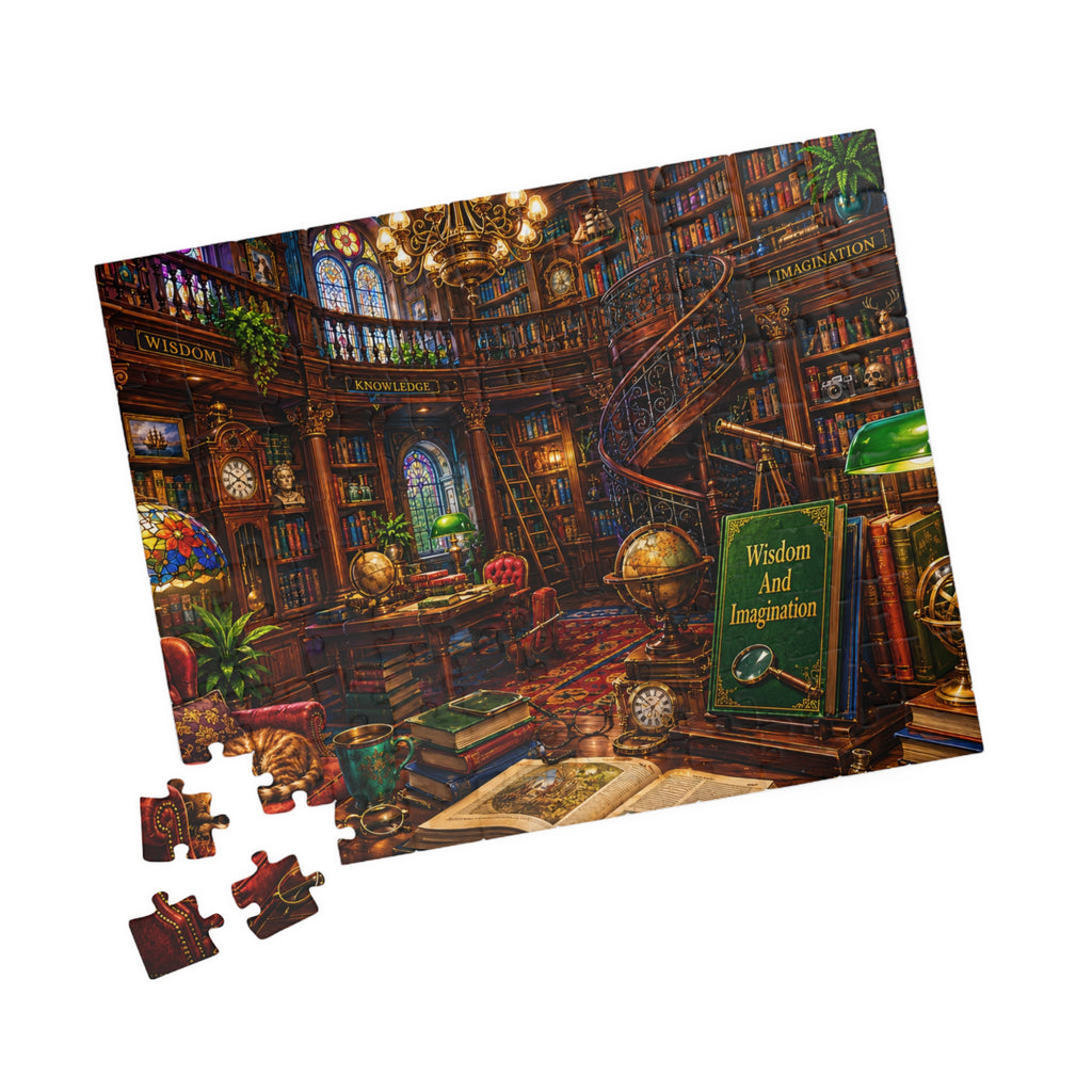 Cozy Vintage Library Puzzle 520-piece | Bookshop Jigsaw