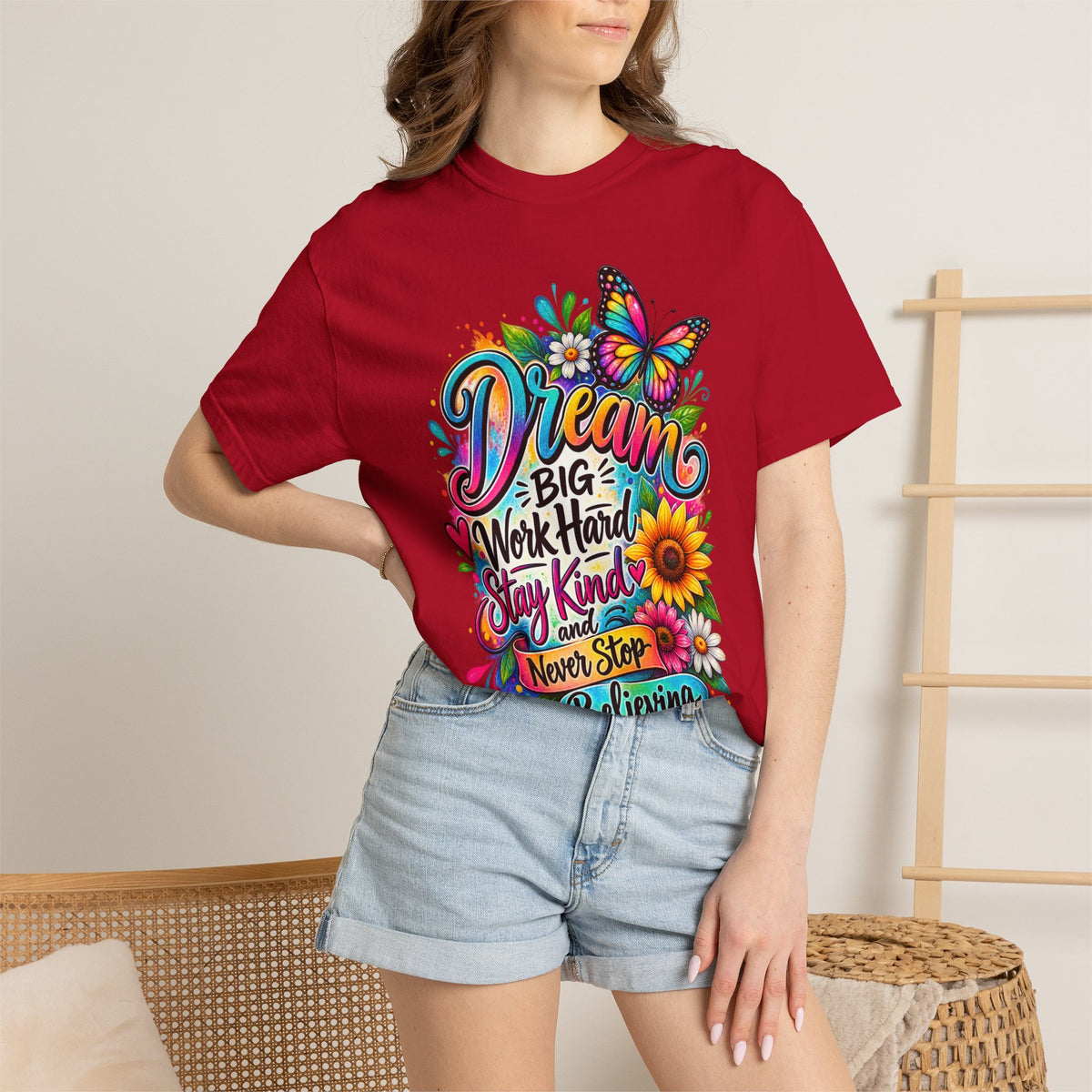 Inspirational 'Dream Big, Work Hard, Stay Kind' T-Shirt