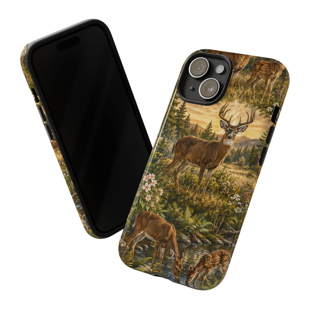 Deer Forest Phone Case — Woodland Bucks Nature iPhone Cover