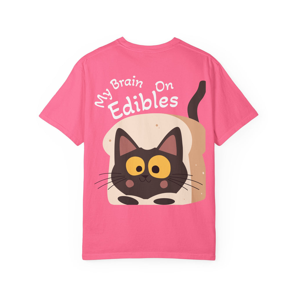 Black Cat in Toast T-Shirt | Cute Kawaii Kitty Illustration