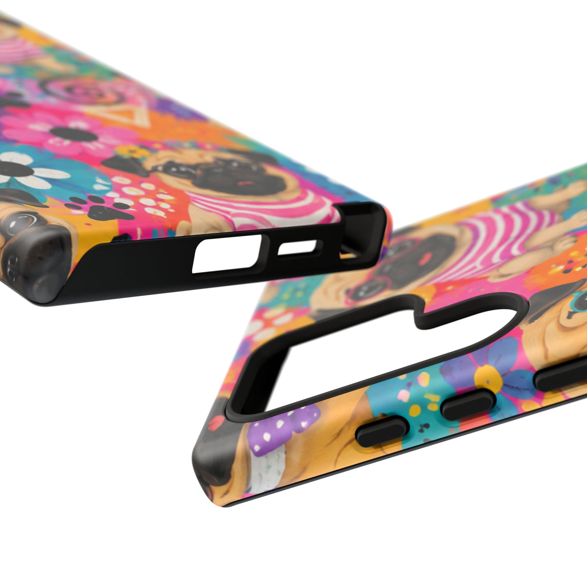 Pug Pop Art Phone Case — Colorful Pug Pattern Tough Case
