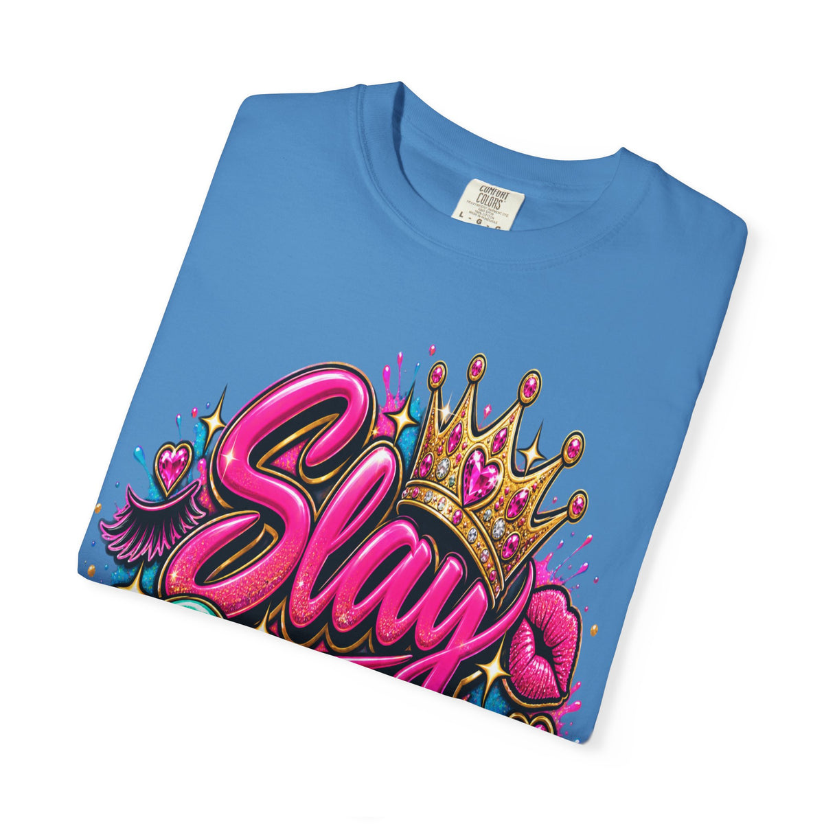 Slay Queen graphic T-Shirt | Crown graffiti style