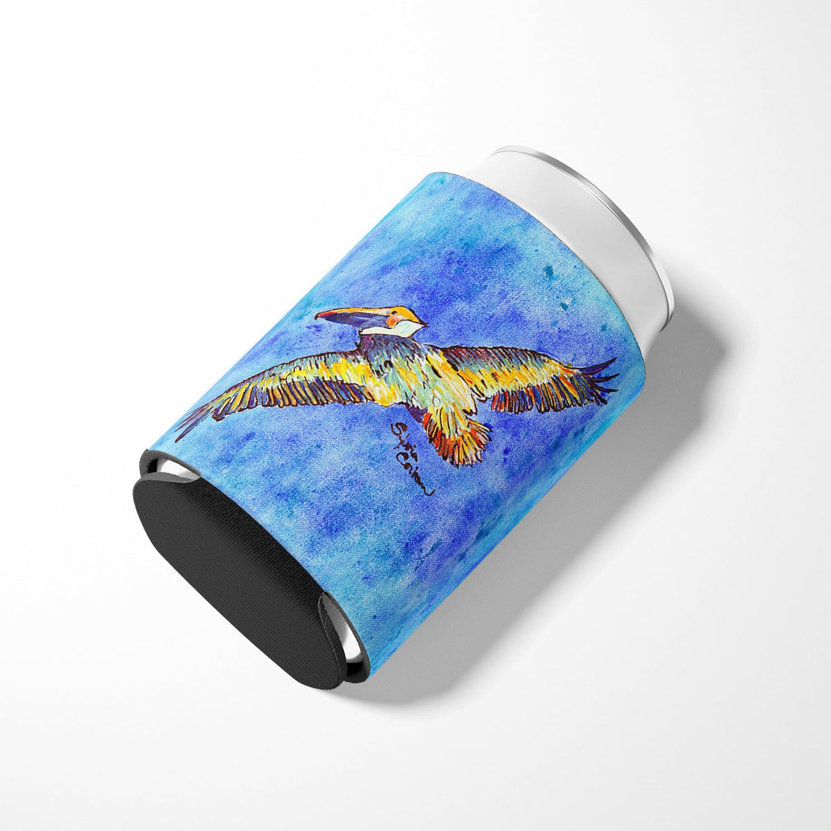 Pelican Can or Bottle Hugger Cooler Sleeve for Standard 12 oz Cans, Insulated Foam Beer & Soda Can Hugger Reusable