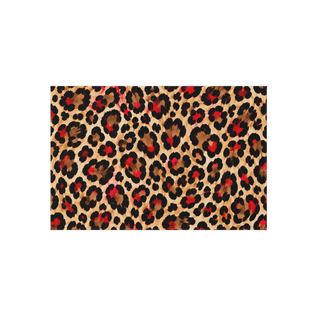 Leopard Print Outdoor Rug — Bold Animal-Print Patio Mat