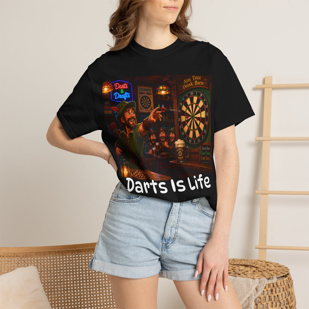 Darts Is Life T-Shirt — Pub Dartboard Graphic Tee for Players & Fans