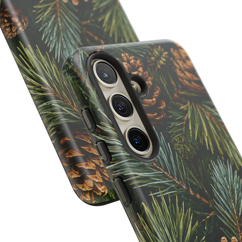 Pinecone Pines Phone Case — Festive Evergreen iPhone Cover