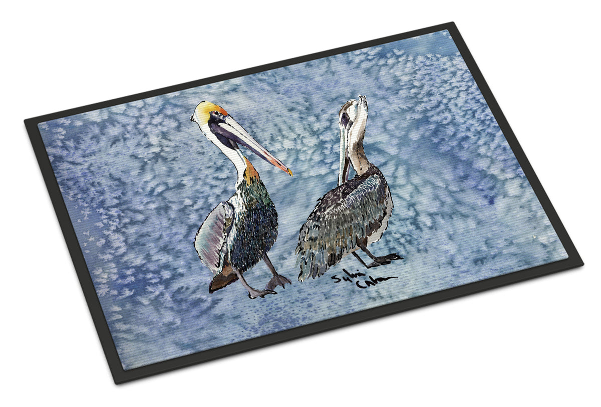 Pelican Doormat Indoor Outdoor 18H X 27W Front Door Mat Rugs for Entryway, Non Slip Washable
