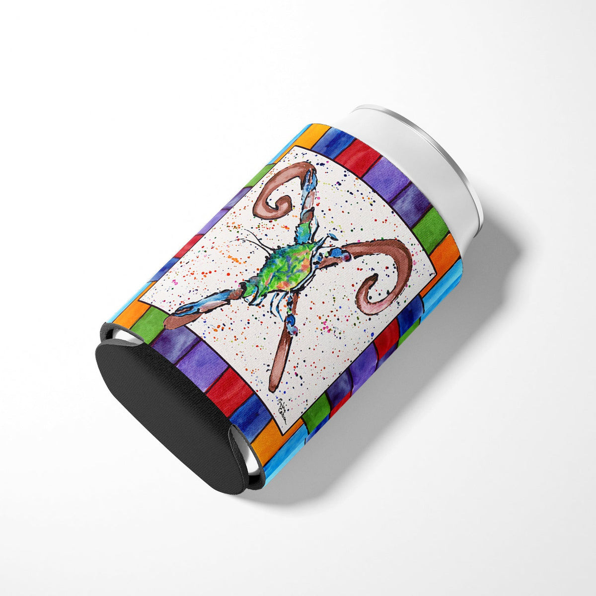 Beach and Seafood Letter X Can or Bottle Hugger Cooler Sleeve for Standard 12 oz Cans, Insulated Foam Beer & Soda Can Hugger Reusable