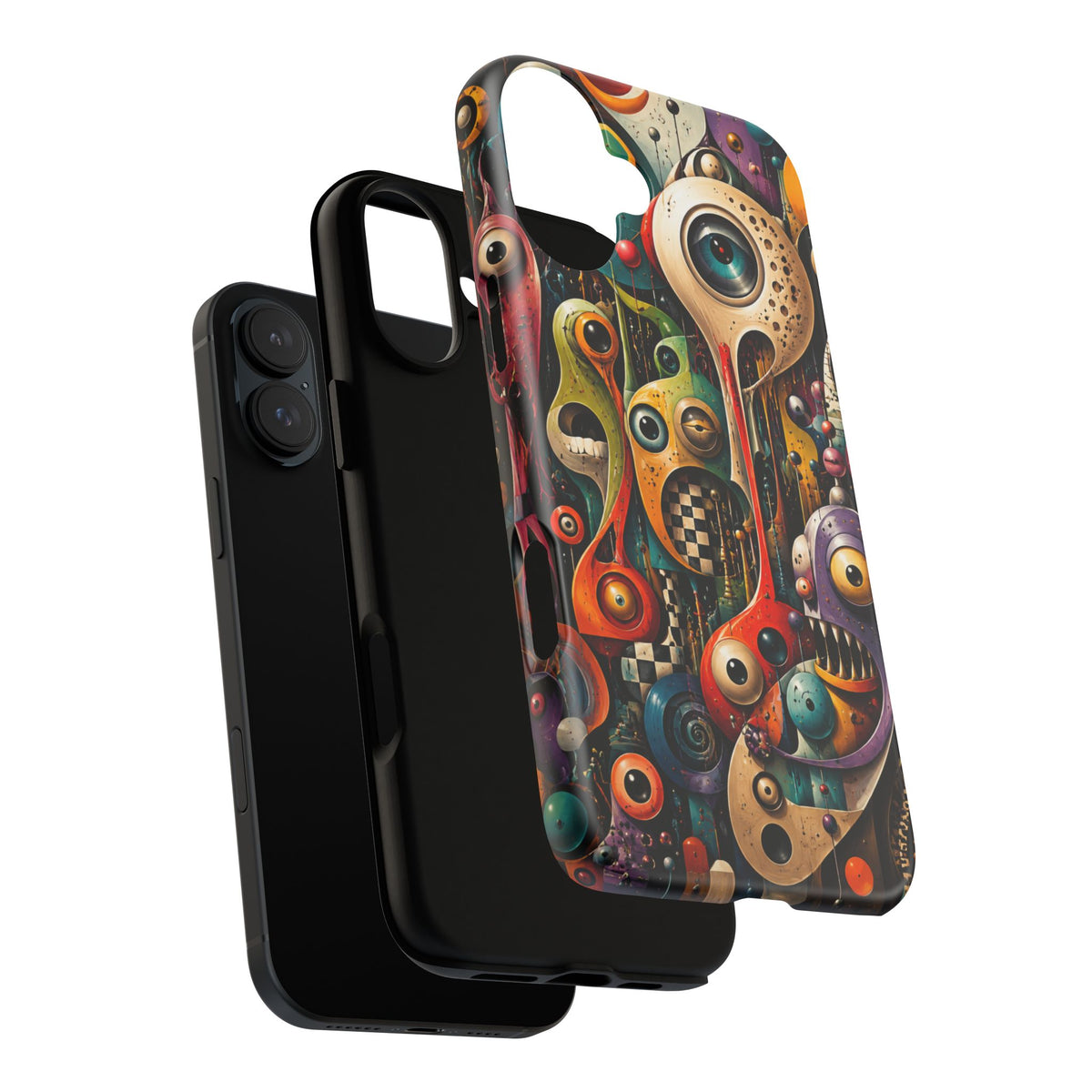 Surreal Monster Art Phone Case — Colorful Abstract Creature Design