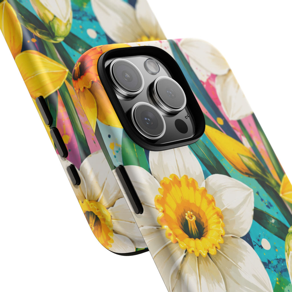 Daffodil Floral Phone Case — Bright Spring Garden Protective Cover