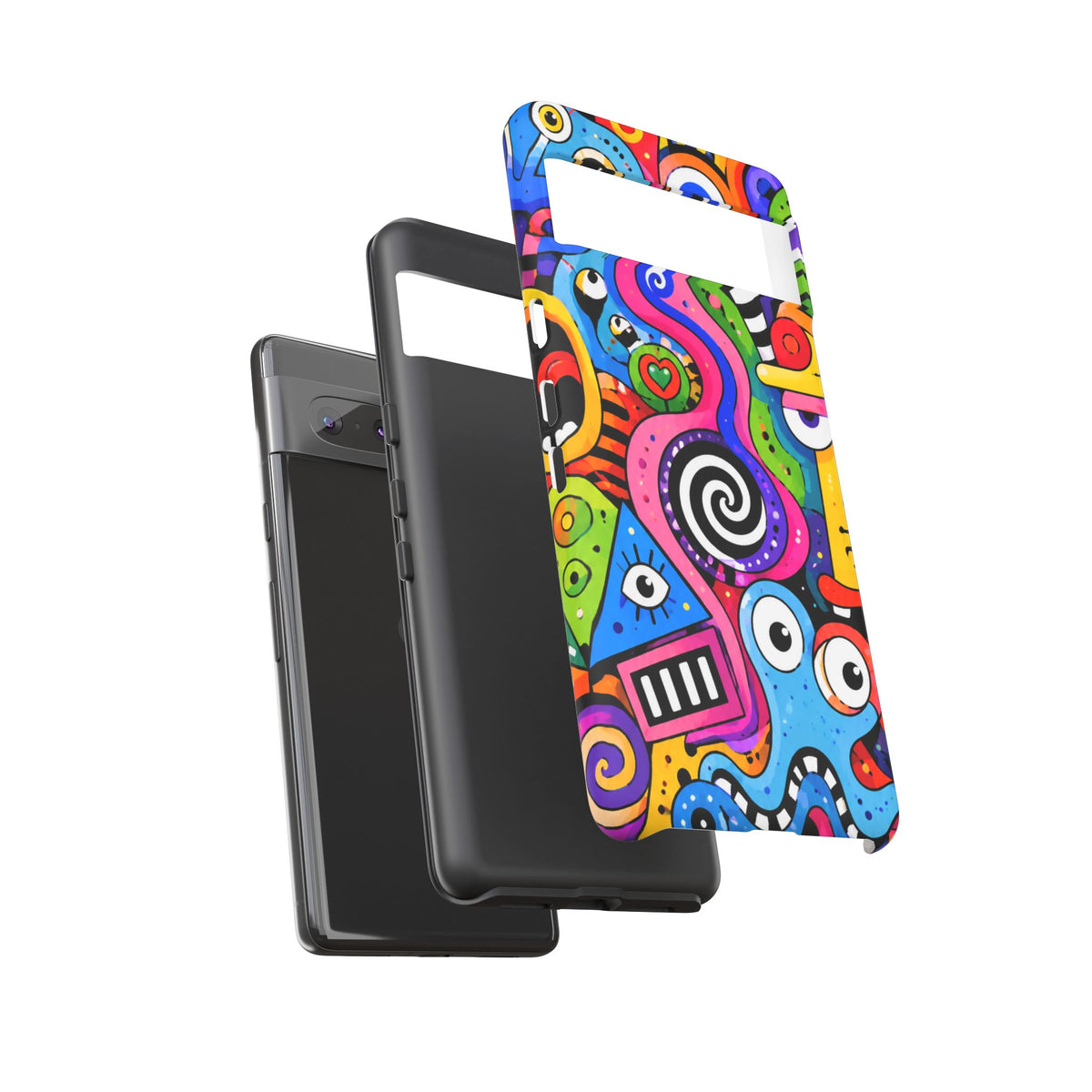 Colorful Abstract Doodle Tough Phone Case