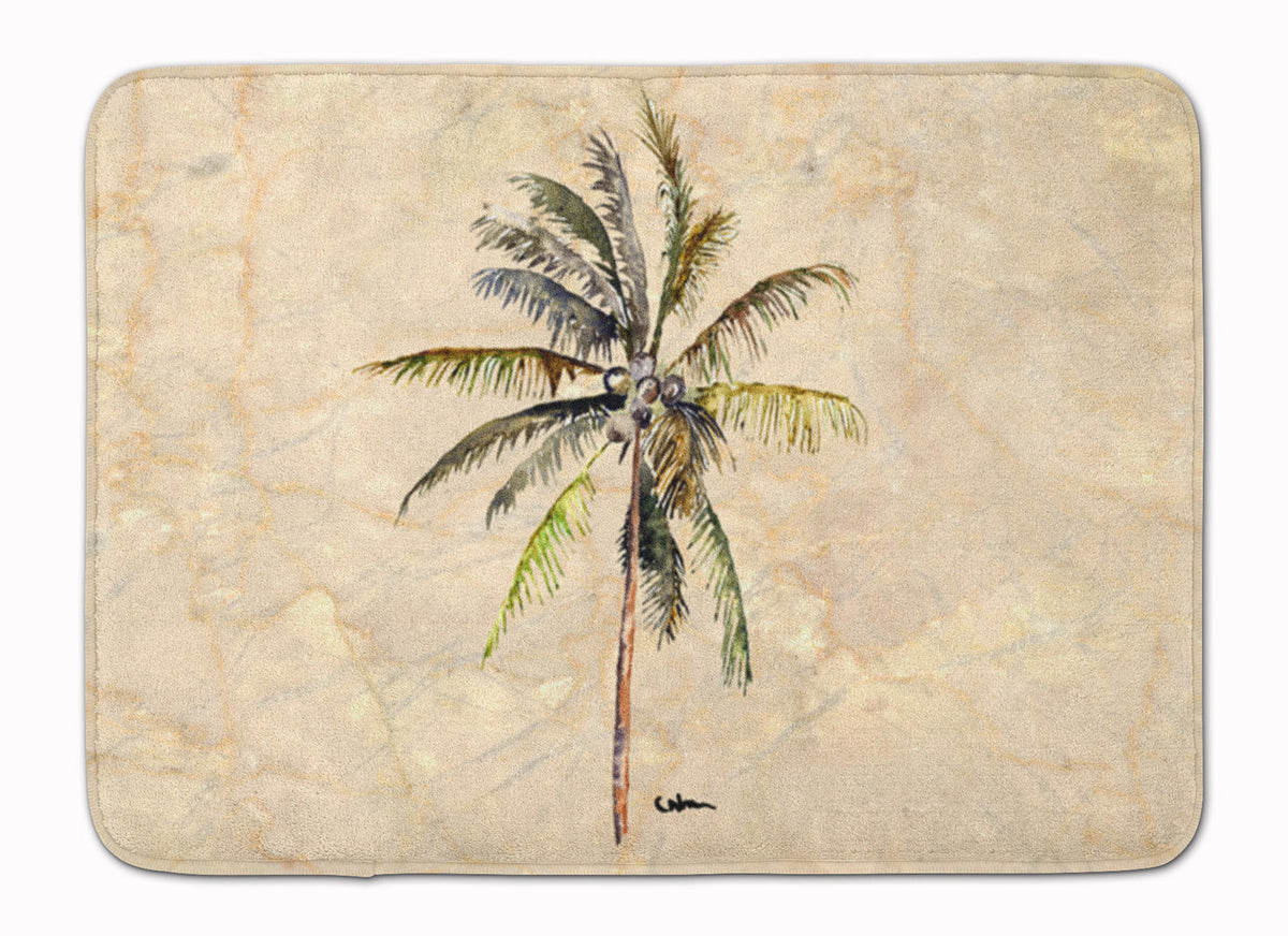 Palm Tree Memory Foam Kitchen Mat Machine Washable Anti-Fatigue Cushion Comfort Bath or Kitchen Rug