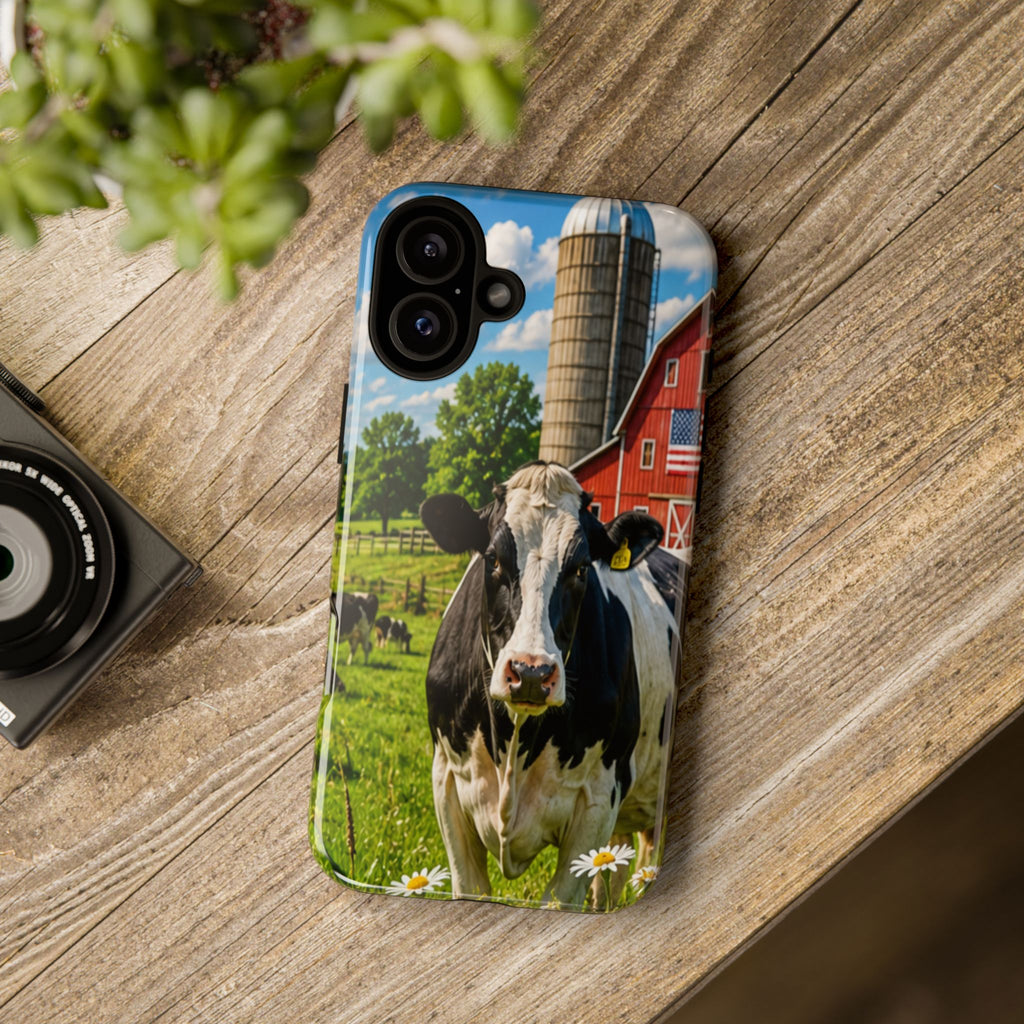 Cow Farm Phone Case — Rustic Barnyard iPhone Cover