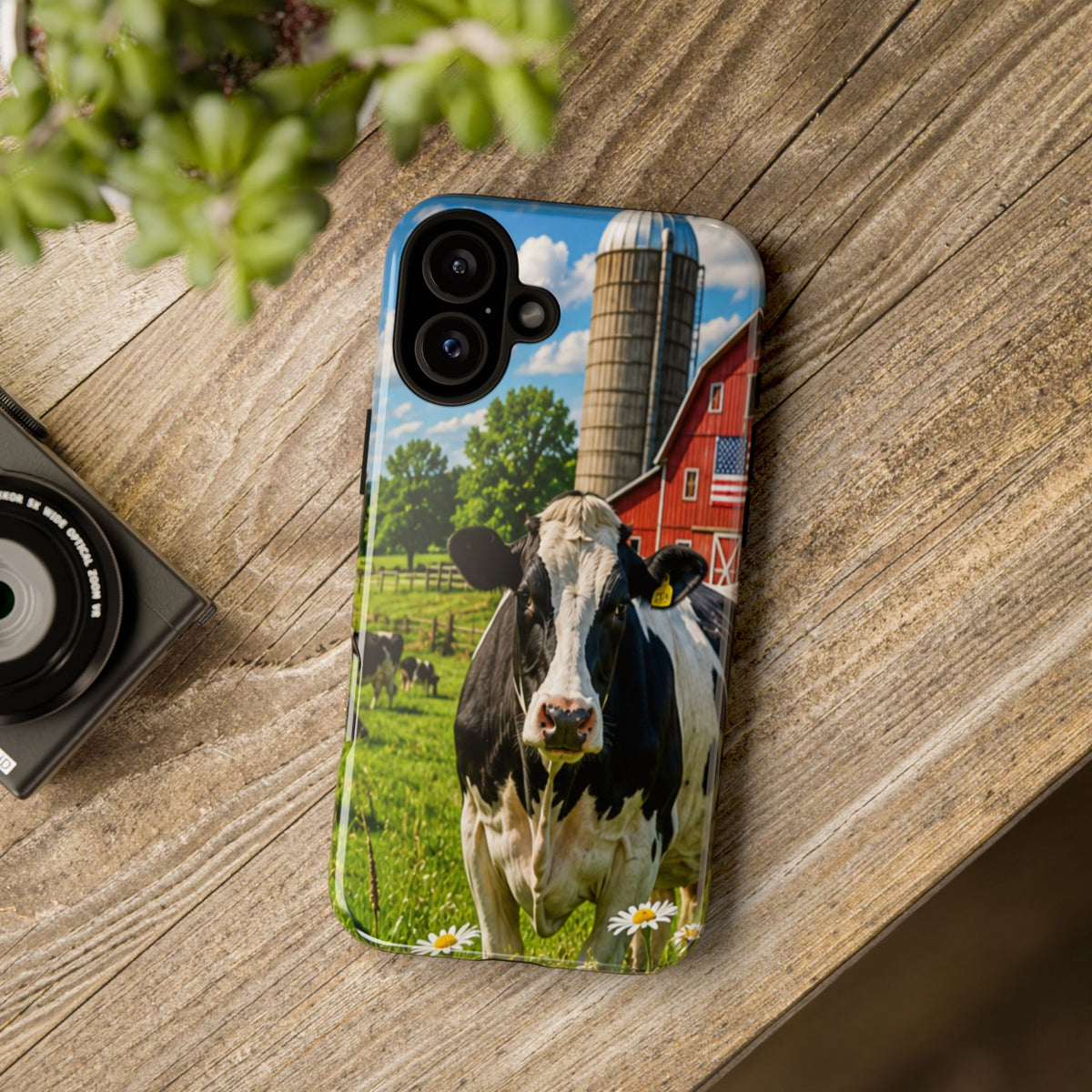 Cow Farm Phone Case — Rustic Barnyard iPhone Cover