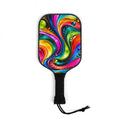 Pickleball Paddles Set – Colorful Swirl Design Kit with 2 Paddles & Balls