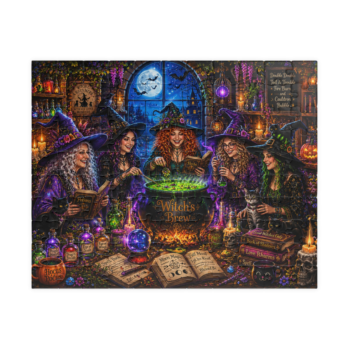 Witches Brew Scene Puzzle | 520 Piece Halloween Jigsaw