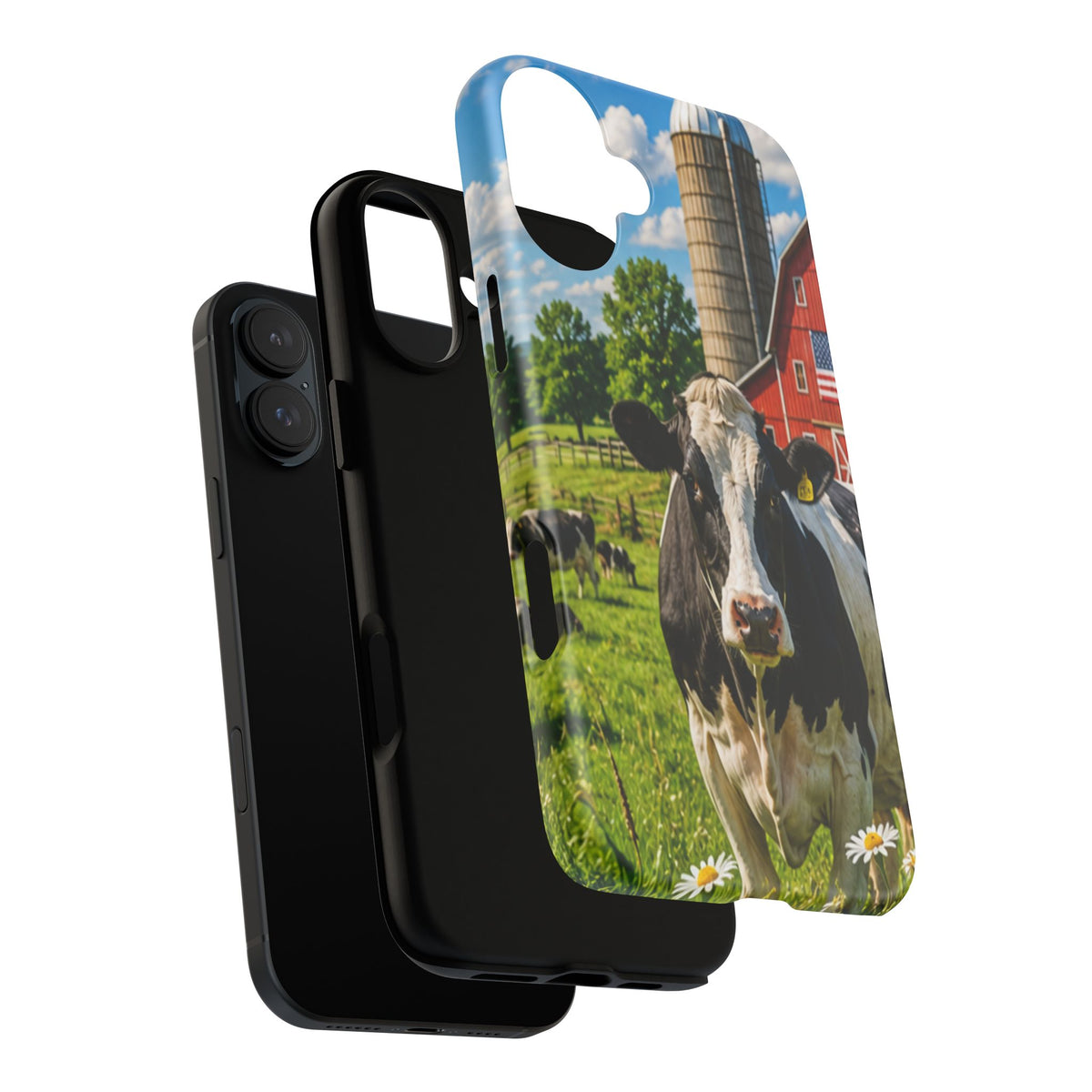 Cow Farm Phone Case — Rustic Barnyard iPhone Cover