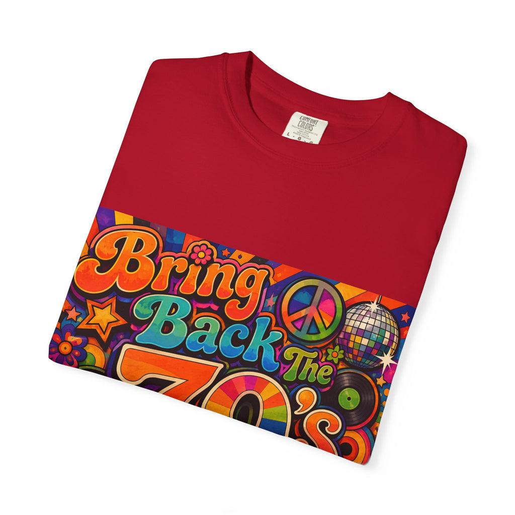 Bring Back the 70s T-shirt | Retro Psychedelic Disco Design