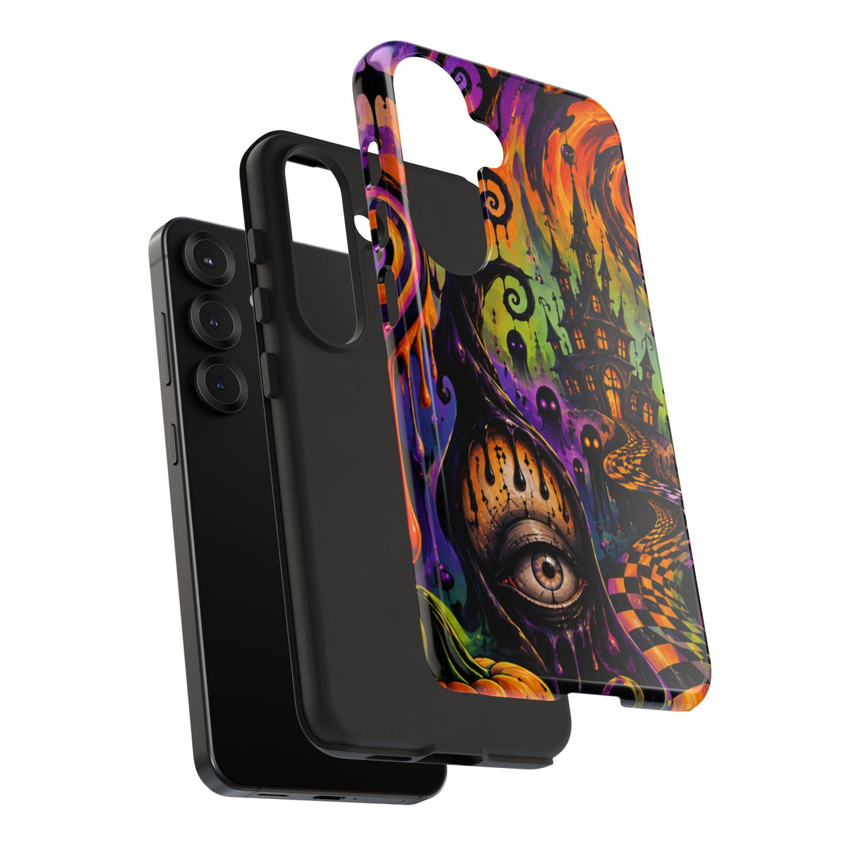 Phone Case — Psychedelic Haunted House Halloween Design