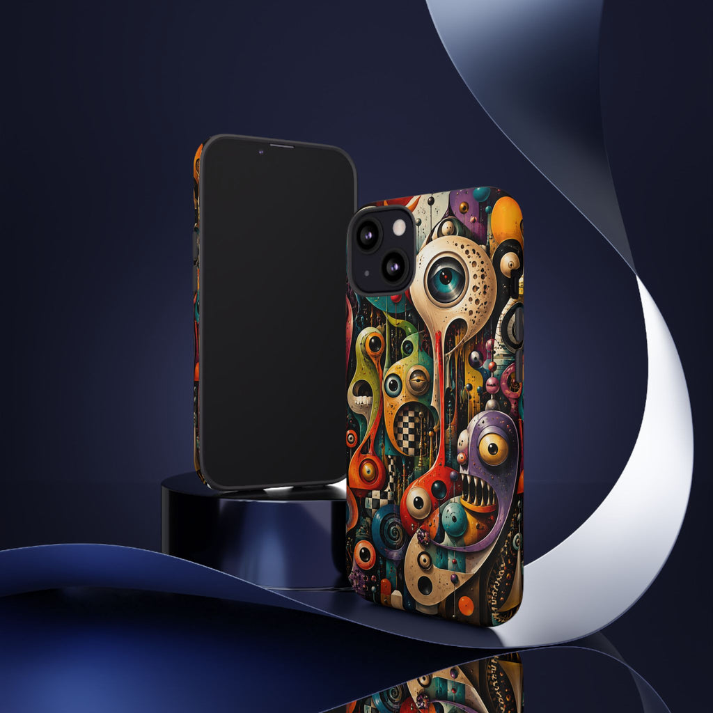 Surreal Monster Art Phone Case — Colorful Abstract Creature Design