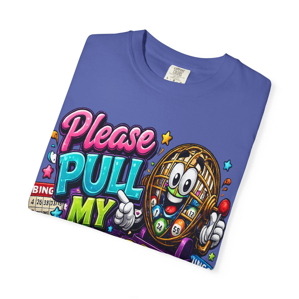 Please Pull My Balls bingo T-Shirt | Funny Lottery Ball Cartoon