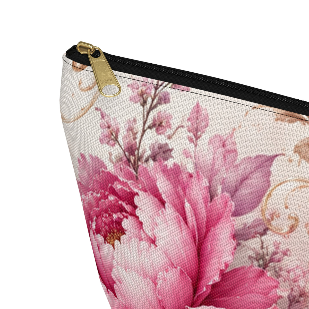 Vintage Pink Peonies Accessory Pouch